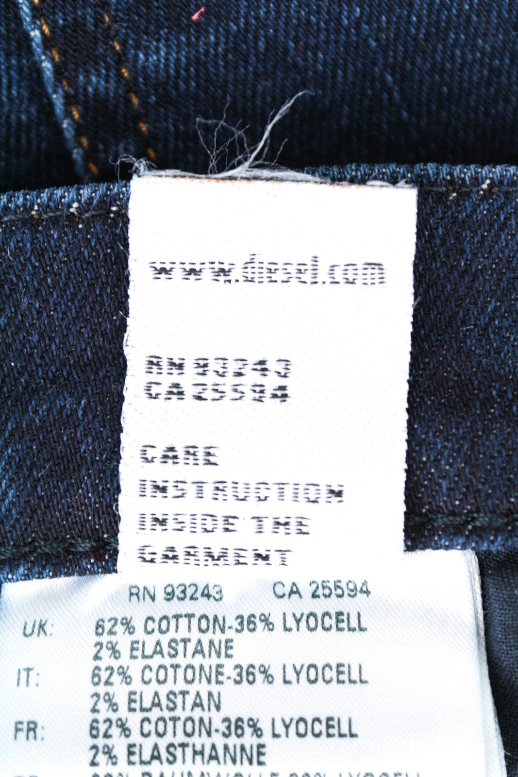 DIESEL Alys 084ZC moteriški džinsai W28/L32 mėlyni, skalbtos medvilnės tamprūs, tiesūs 