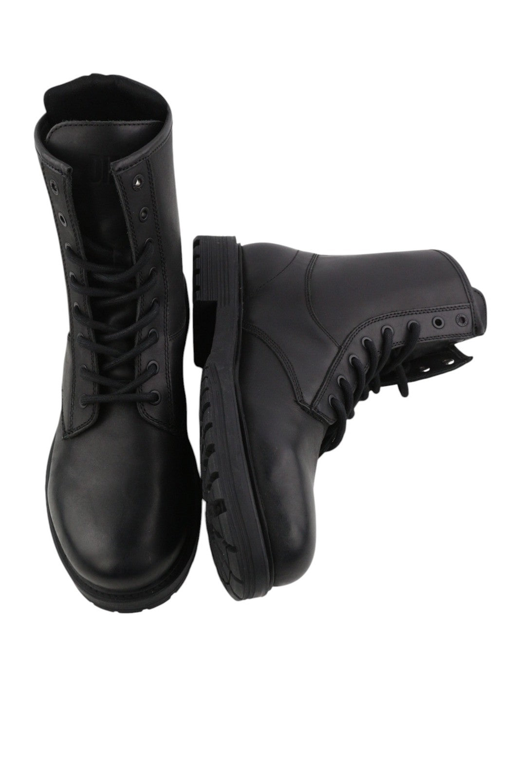 DIESEL D-Alabhama CB vyriški batai, juodi, odiniai, vidutinio ūgio, 45 €, RRP 295, migdolų nosis