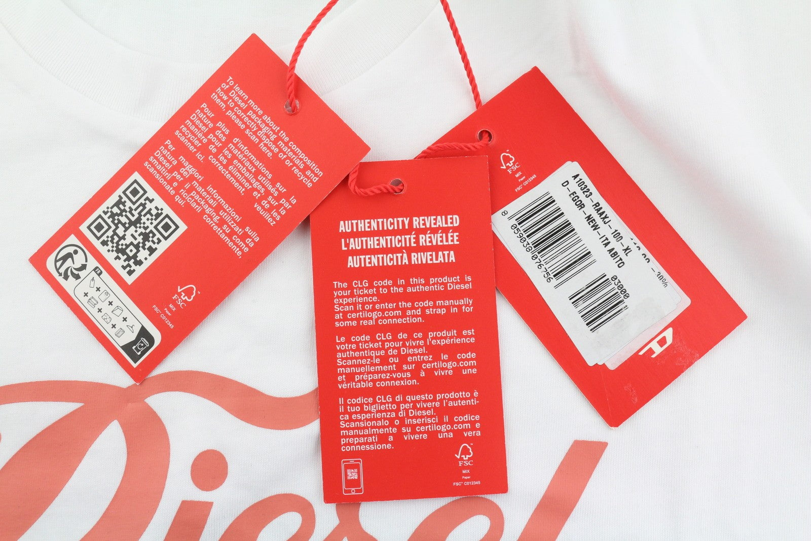 DIESEL D-Egor-New-Ita moteriška suknelė XL dydžio, balta, trumpomis rankovėmis, trikotažo spalvos, laisvalaikio stiliaus, su logotipu. 