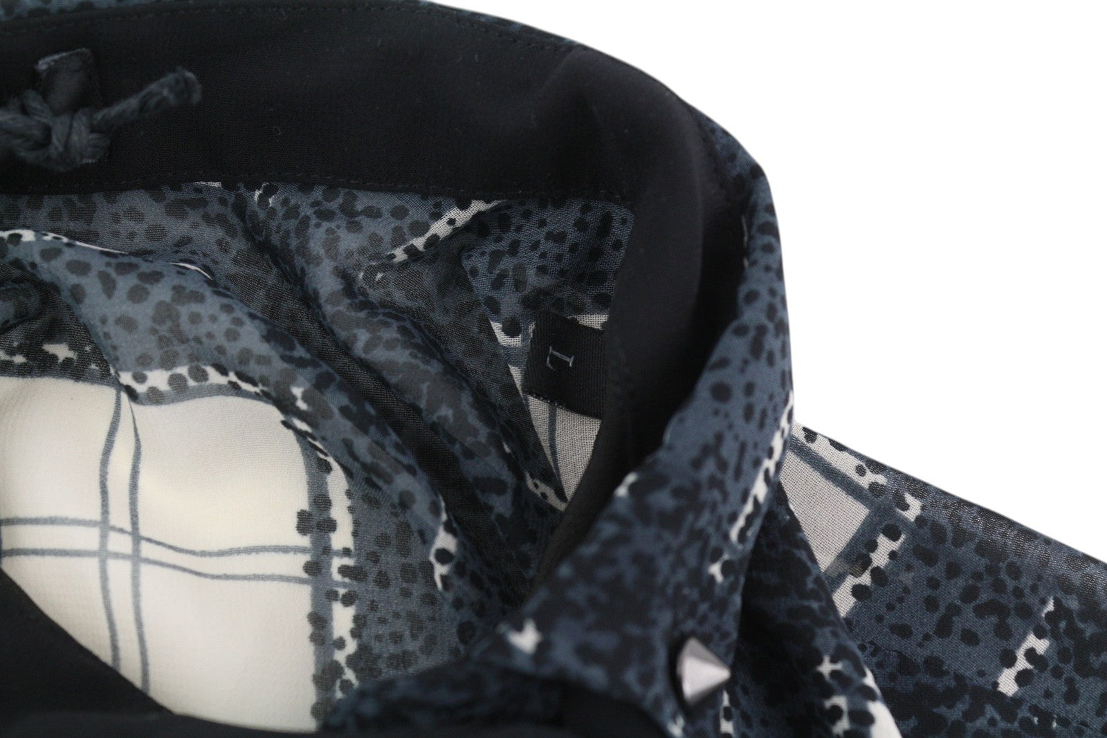 DIESEL D-Nedora moteriška suknelė L juoda be rankovių su raštuotomis sagomis ir logotipu 