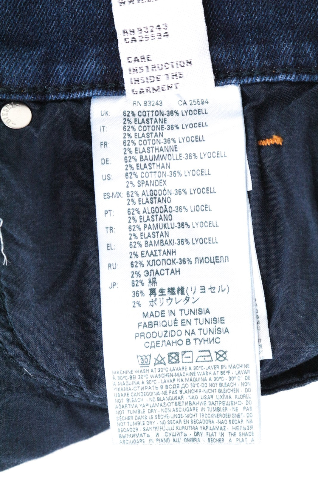 DIESEL Alys 084ZC moteriški W25 L32 tamprūs džinsai mėlyni, tiesaus kirpimo 