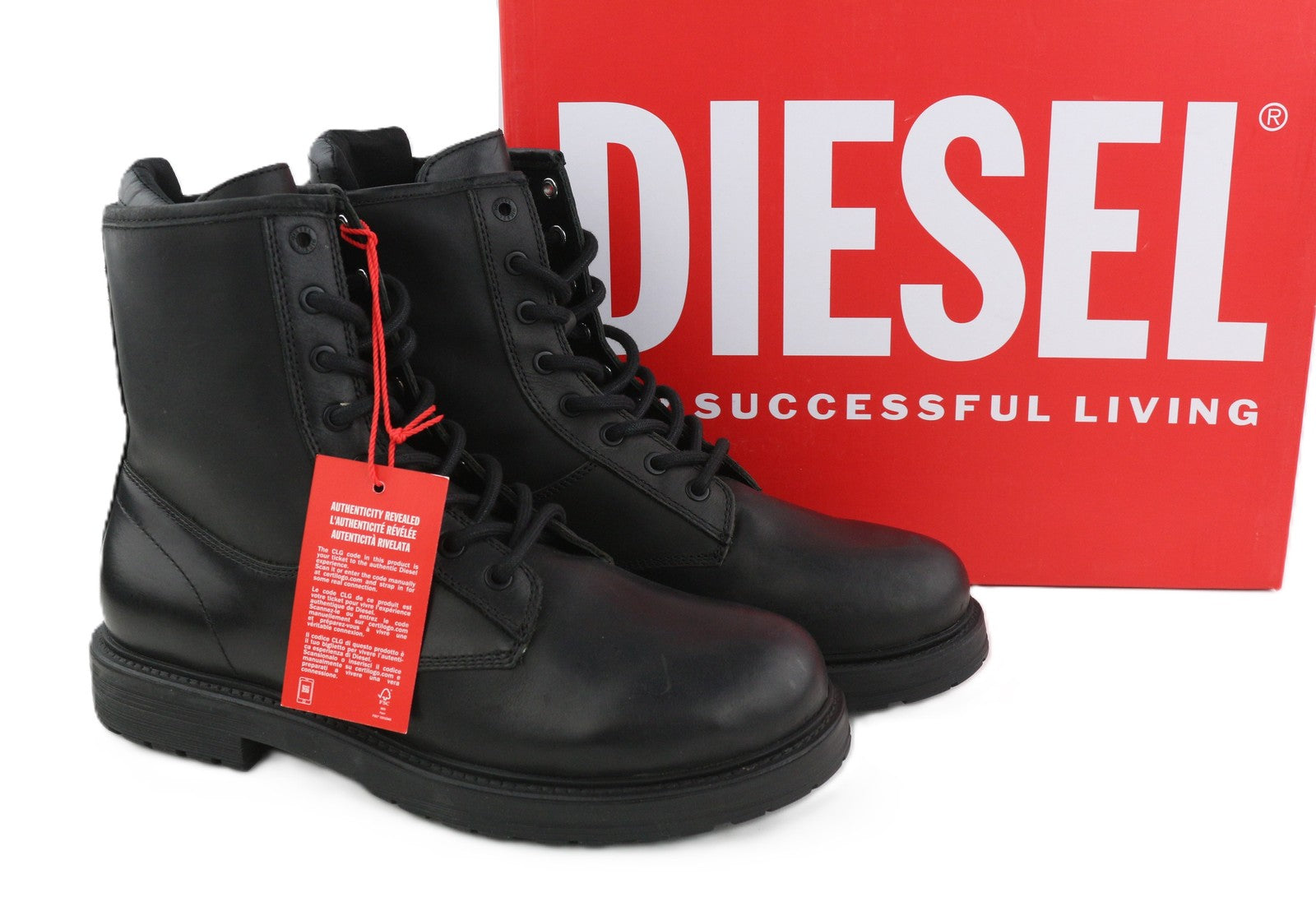 DIESEL D-Alabhama CB vyriški aulinukai, tamsios odos, 44 dydžio, vidutinio ūgio, RRP 295 €, migdolų nosis 