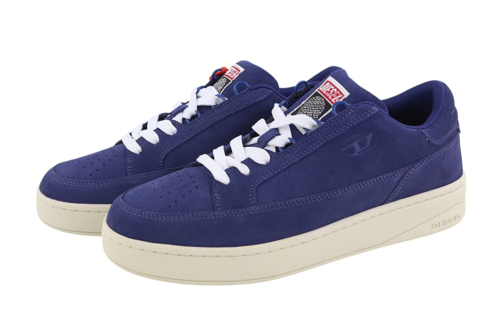 DIESEL S-Sinna žemakulniai vyriški sportbačiai, mėlyni, karvės odos, žemakulniai, EU41, RRP 160 € 