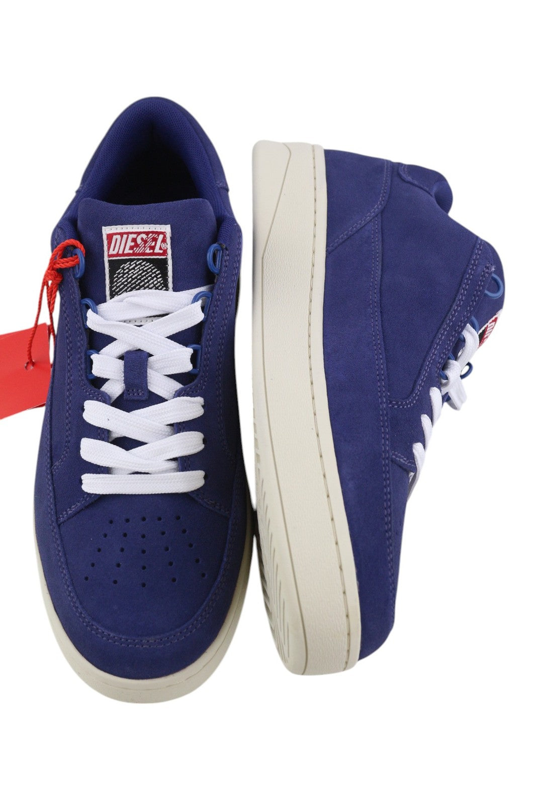 DIESEL S-Sinna žemakulniai vyriški sportbačiai, mėlyni, karvės odos, žemakulniai, EU41, RRP 160 € 