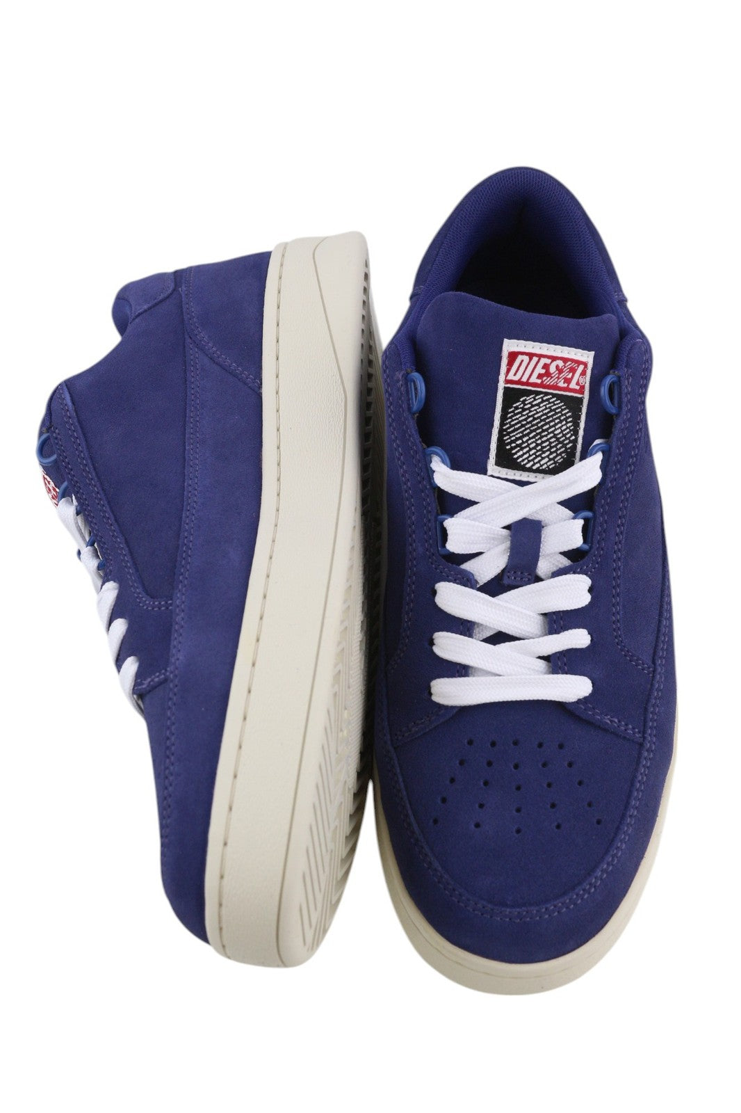 DIESEL S-Sinna Low Men Sneakers EU41 Blue Cow Leather Low Top Trainers RRP160