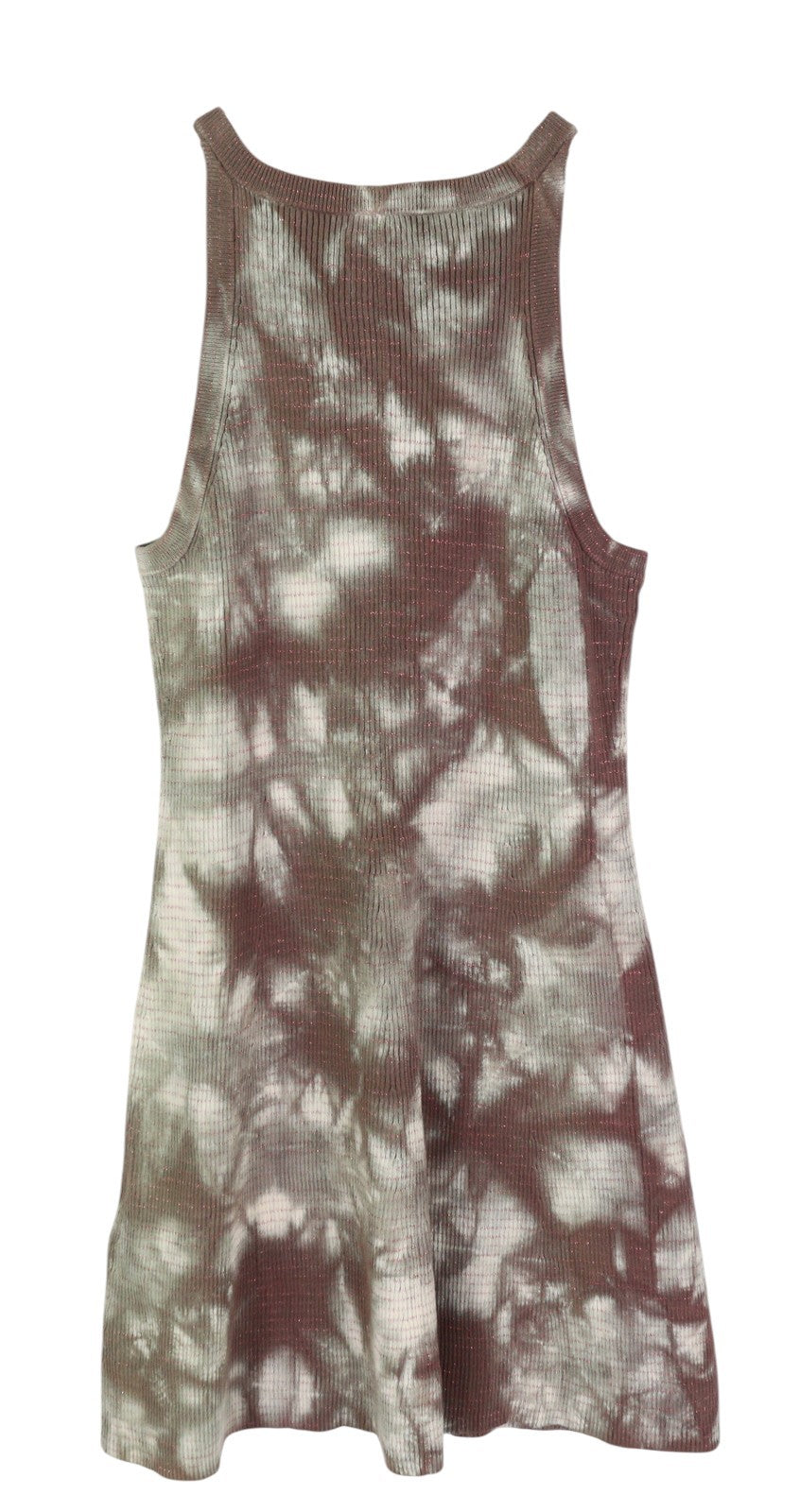 DIESEL M-Eugenie moteriška suknelė L, skalbtos bordo spalvos, blizganti, briaunuota, trumpa. RRP 225 €. 