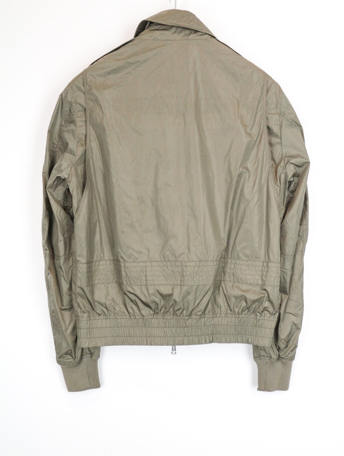 RICHMOND Men's Size 46 Green Lightweight Jacket Collared Single-Breasted