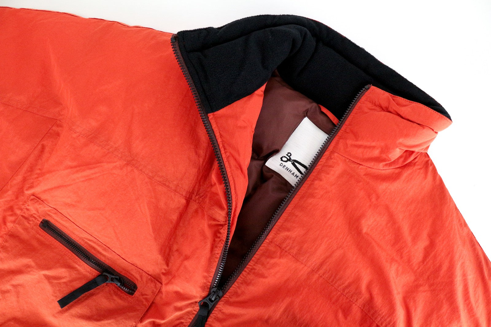 DENHAM Dream vyriška striukė S oranžinė su pamušalu ilgomis rankovėmis, laisvalaikio stiliaus 