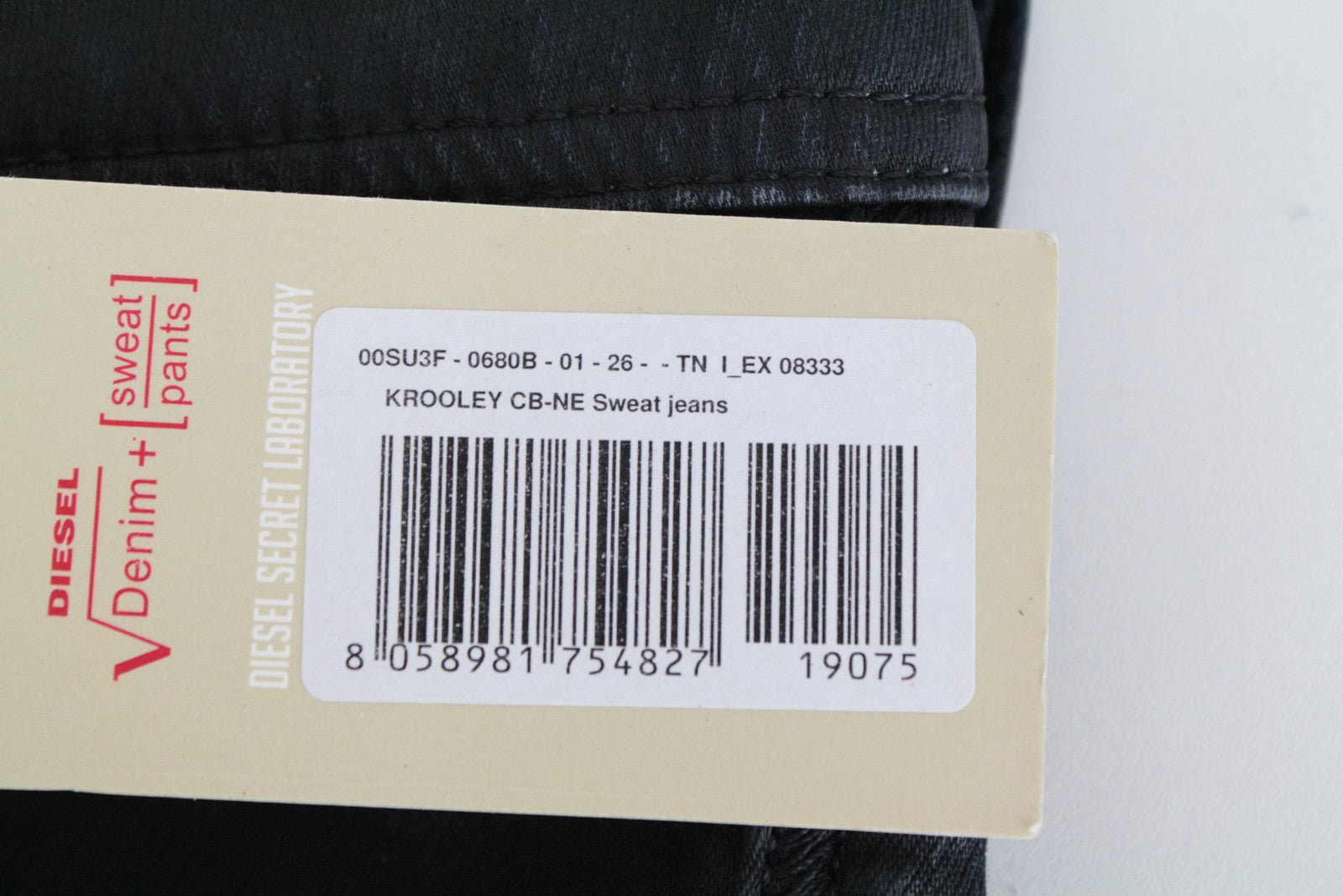 DIESEL Krooley CB-NE 0680B vyriški W26 džinsai mėlynai dengti ploni sportiniai margarų kirpimo džinsai 