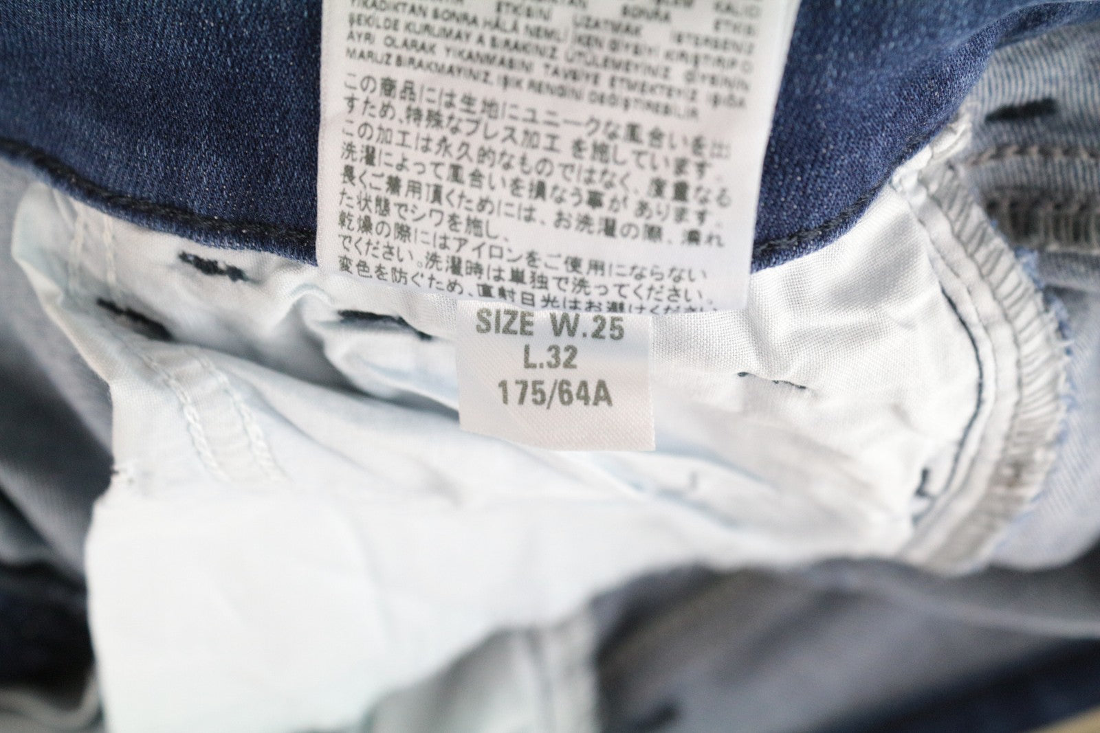 DIESEL Slandy 089AI moteriški džinsai W25/L32 itin aptempti medvilniniai tamprūs džinsai, mėlyni 