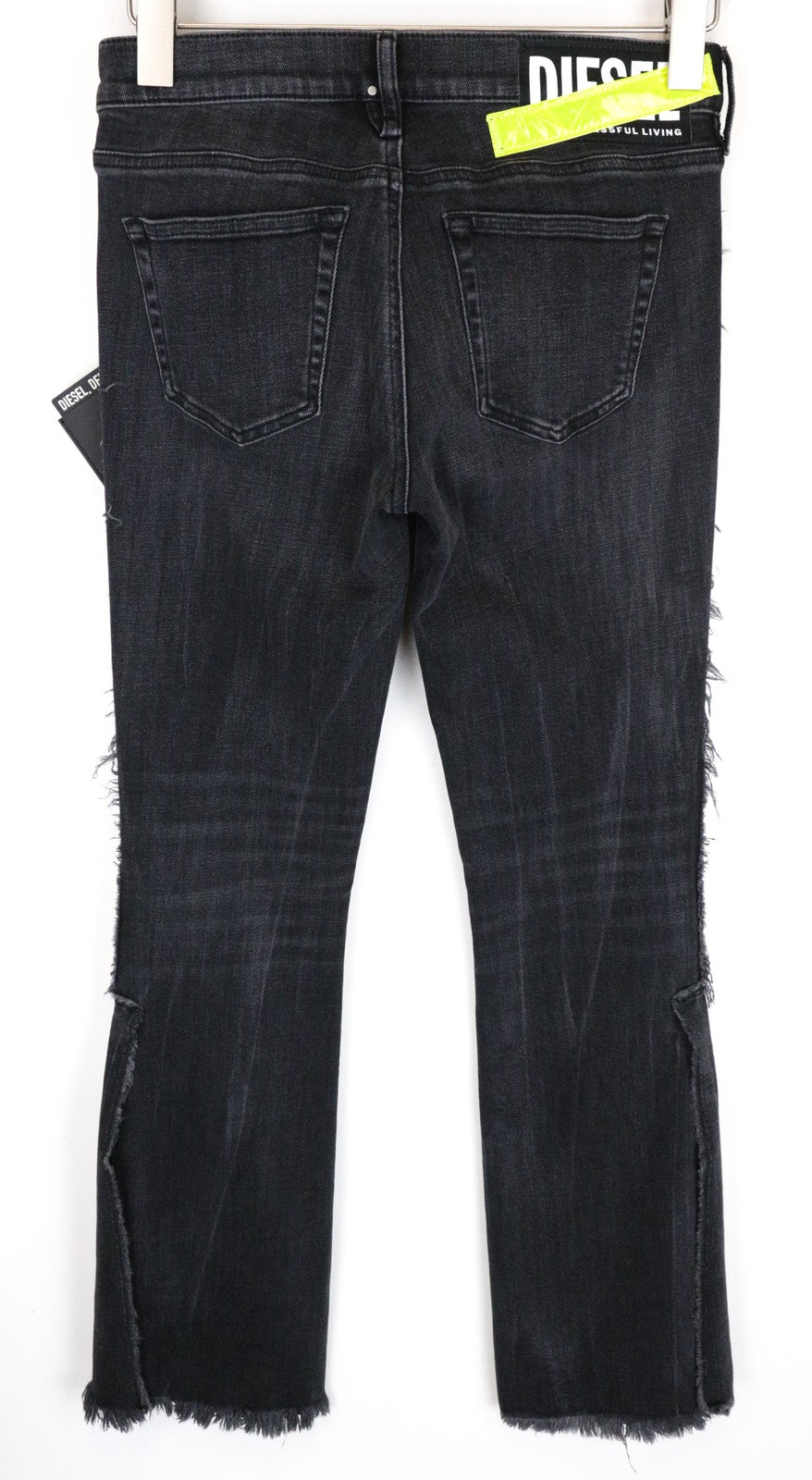 DIESEL D-Ebbey-F 081AH moteriški džinsai W26/L32, pilki, žemo juosmens, laisvo kirpimo, medvilniniai, tamprūs džinsai. 