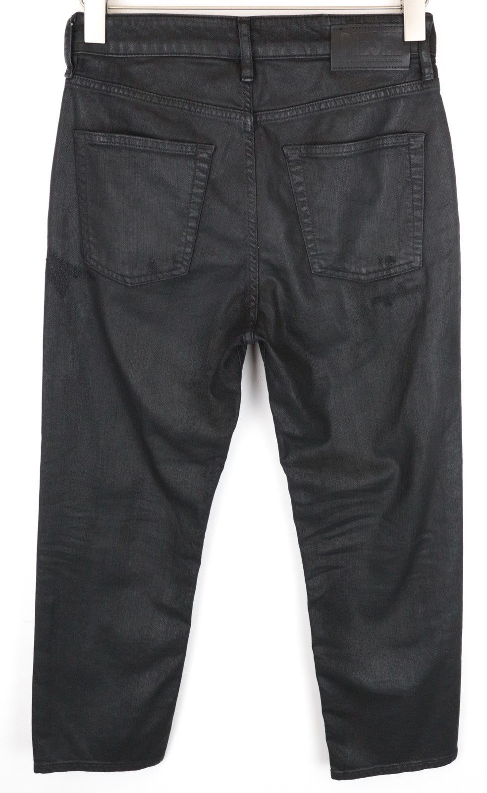 DIESEL Aryel 069JD moteriški džinsai W26/L32 dengti tamprūs tiesūs juodi 