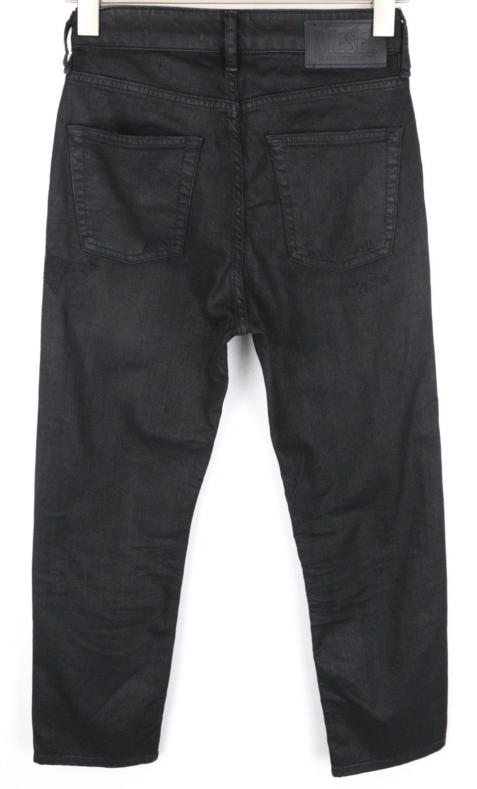 DIESEL Aryel 069JD moteriški džinsai W25/L30 juodi, įprasti, tiesūs, dengti, tamprūs 