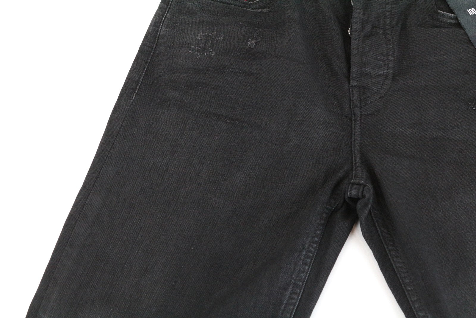 DIESEL Aryel 069JD moteriški džinsai W24/L32 Regular Straight Girls Tamprūs juodi 