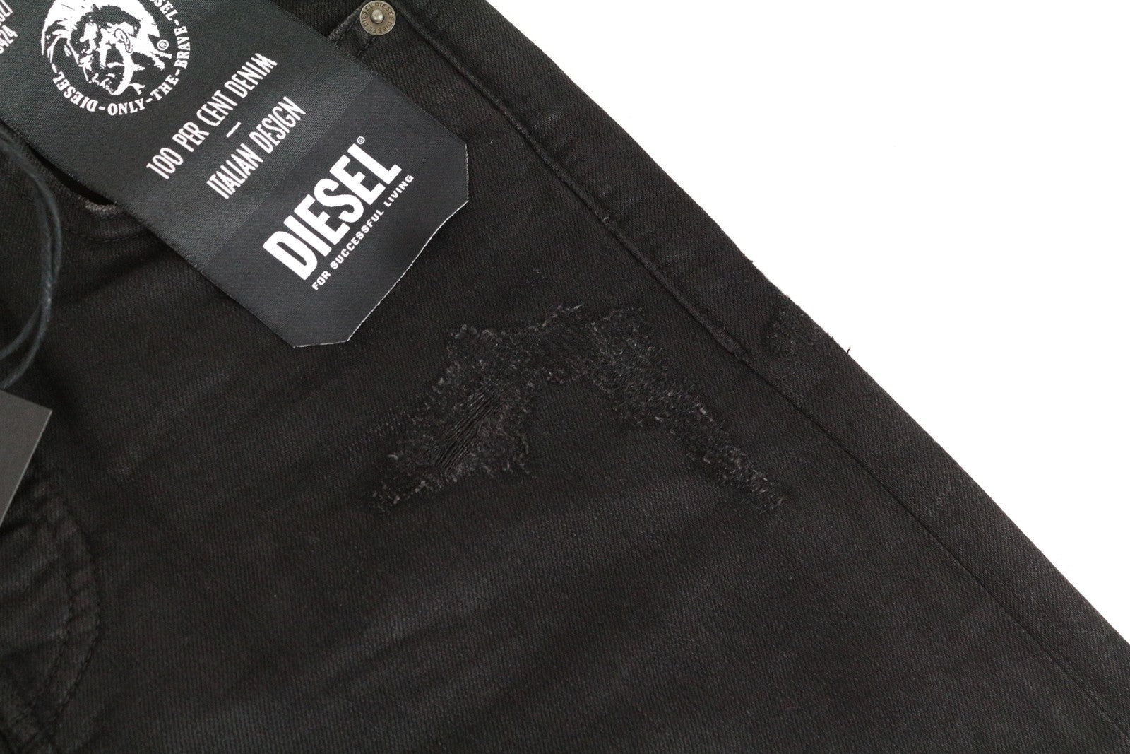 DIESEL Aryel 069JD moteriški džinsai W24/L32 Regular Straight Girls Tamprūs juodi 