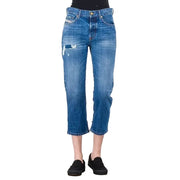 DIESEL Aryel 080AH moteriški džinsai W26/L30 tiesūs, dirbtinai subraižyti, mėlyni, netamprūs 