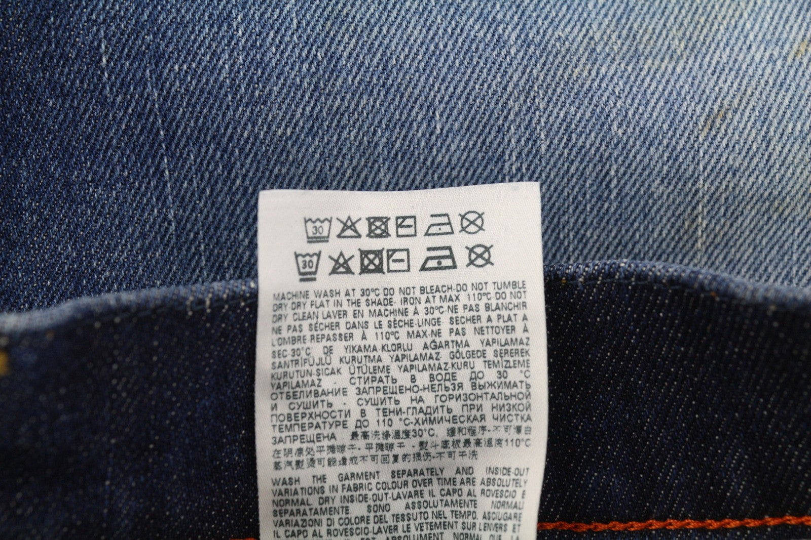 DIESEL D-Strukt 09A13 vyriški džinsai W33/L32 Slim Stretch, RRP 295 €, skalbtos mėlynos spalvos 