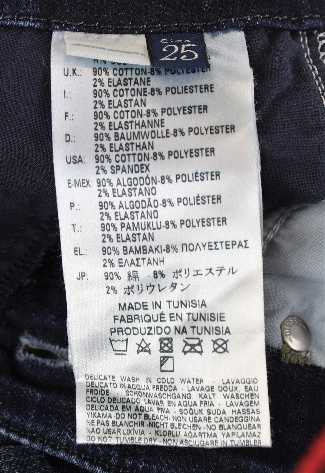 DIESEL Grupee-NE 0601L moteriški džinsai W25 Jogg Sweat Super Slim Stretch tamsiai mėlyni 