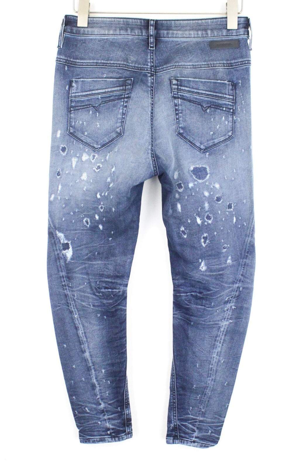 DIESEL Fayza-NE 069CC moteriški džinsai W25 Jogg Sweat Distress Boyfriend tamprūs mėlyni 