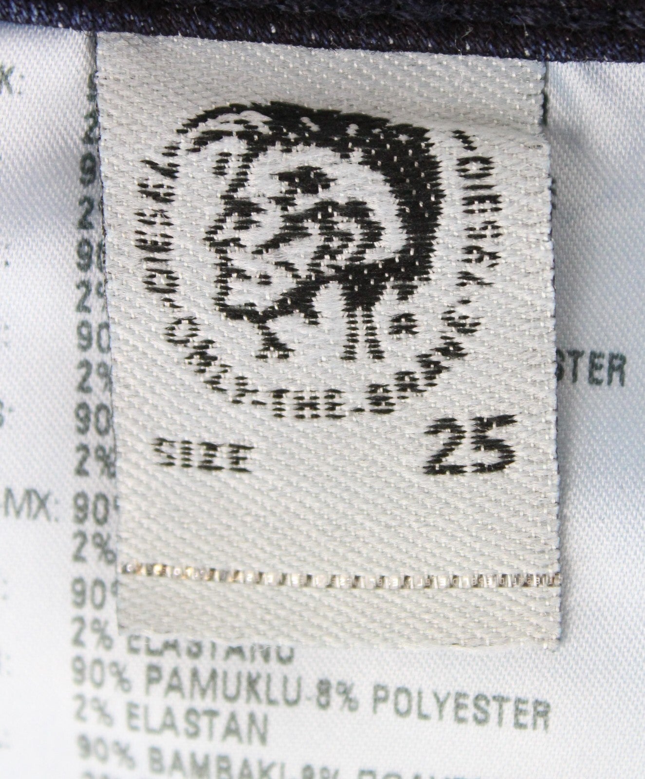 DIESEL Fayza-NE 069CC moteriški džinsai W25 Jogg Sweat Distress Boyfriend tamprūs mėlyni 