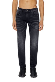 DIESEL 2019 D-Strukt 09F59 vyriški džinsai W32/L32 Slim Ripped skalbti RRP 250 € 