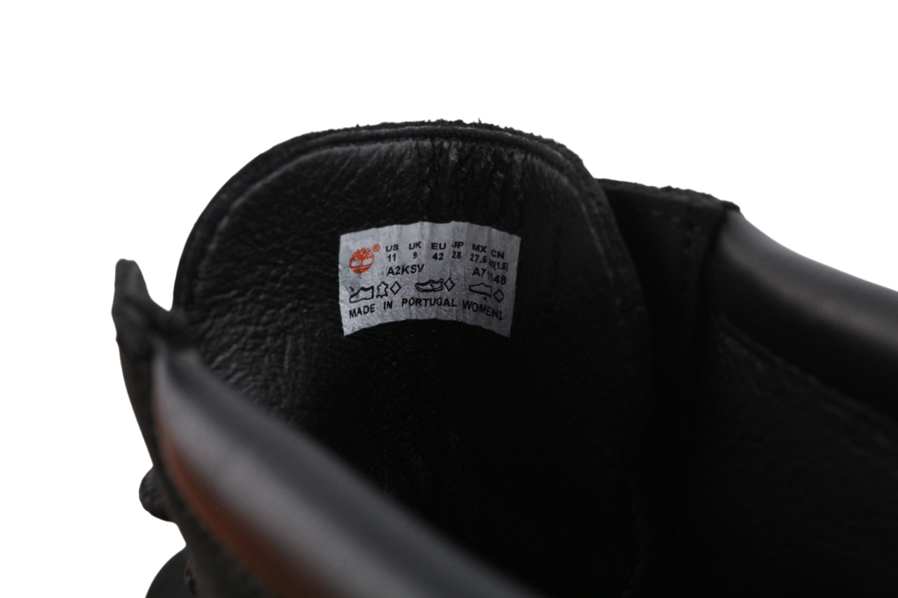 TIMBERLAND A2KSV moteriški aulinukai, juodi, odiniai, suvarstomi, migdolų nosimi, 42 dydis 