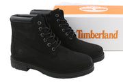 TIMBERLAND A2KSV moteriški batai, juodi, odiniai, suvarstomi, migdolų nosimi. 