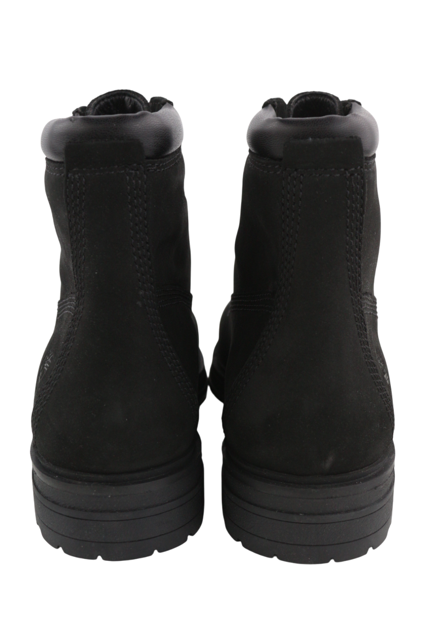 TIMBERLAND A2KSV moteriški batai, juodi, odiniai, suvarstomi, migdolų nosimi. 