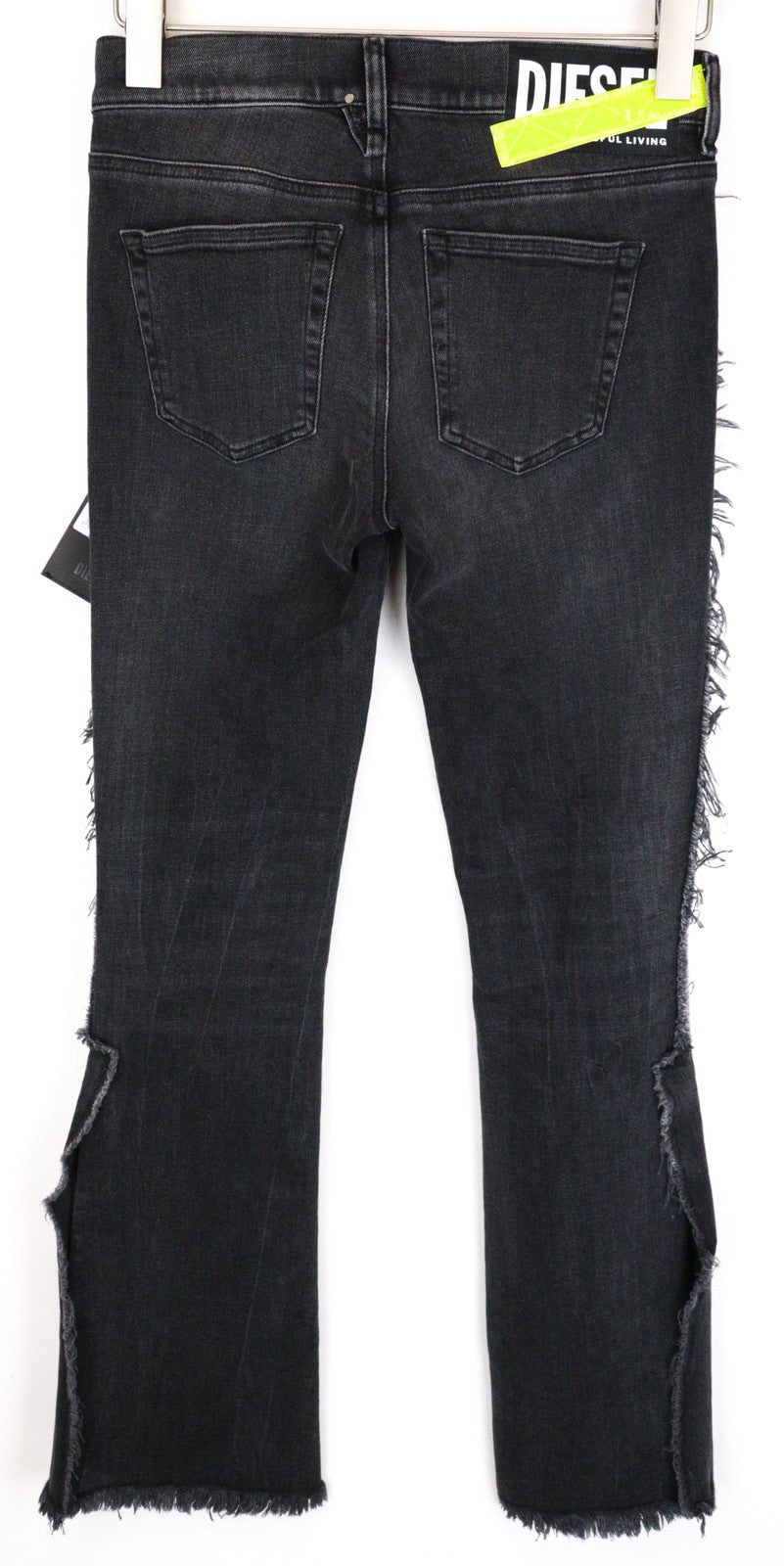 DIESEL D-Ebbey-F 081AH moteriški džinsai W26/L34 laisvo kirpimo medvilniniai tamprūs džinsai, pilki, skalbti 