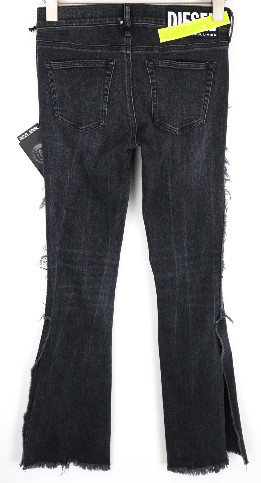 DIESEL D-Ebbey-F 081AH moteriški džinsai W25/L34 laisvo kirpimo medvilniniai tamprūs pilki džinsai 