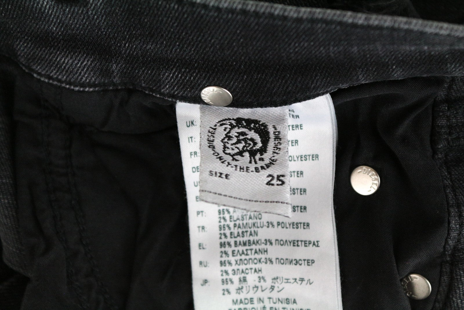 DIESEL D-Ebbey-F 081AH moteriški džinsai W25/L34 laisvo kirpimo medvilniniai tamprūs pilki džinsai 