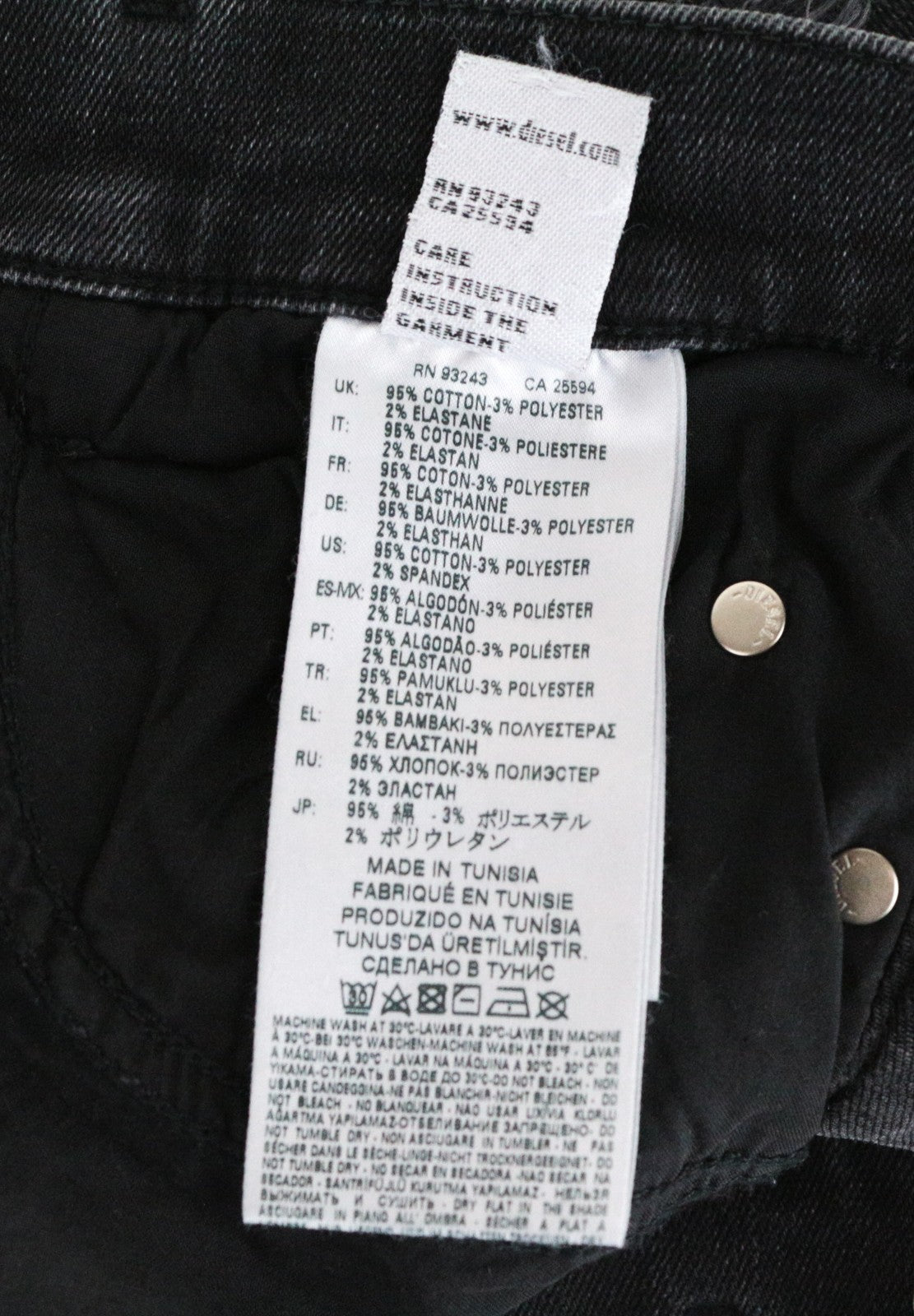 DIESEL D-Ebbey-F 081AH moteriški džinsai W25/L34 laisvo kirpimo medvilniniai tamprūs pilki džinsai 