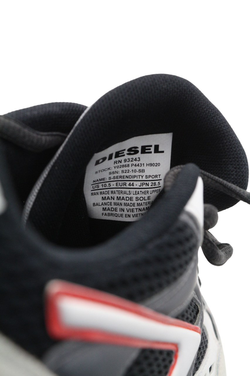 DIESEL S-Serendipity Sport vyriški sportbačiai, balti, žemi, suvarstomi, EU44, RRP 225 € 