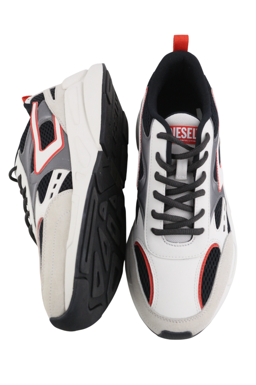 DIESEL S-Serendipity Sport vyriški sportbačiai, balti, žemi, suvarstomi, EU44, RRP 225 € 