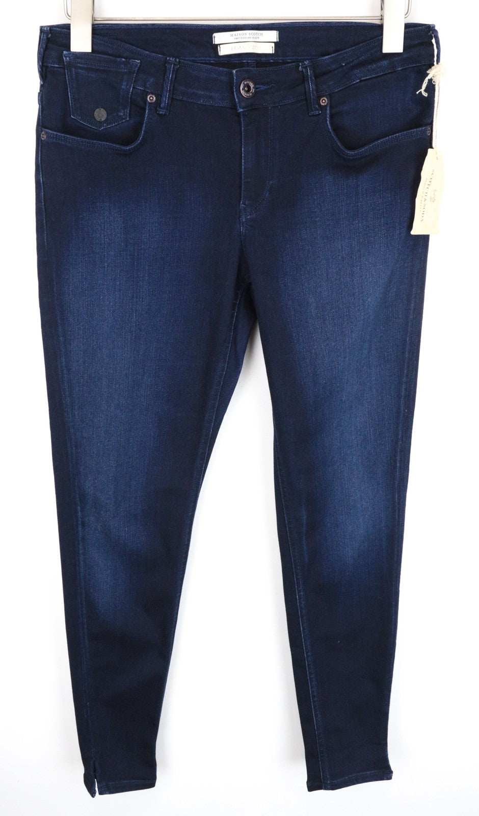 MAISON SCOTCH La Parisienne moteriški džinsai W31 Skinny Classic tamsiai mėlyni su užtrauktuku 