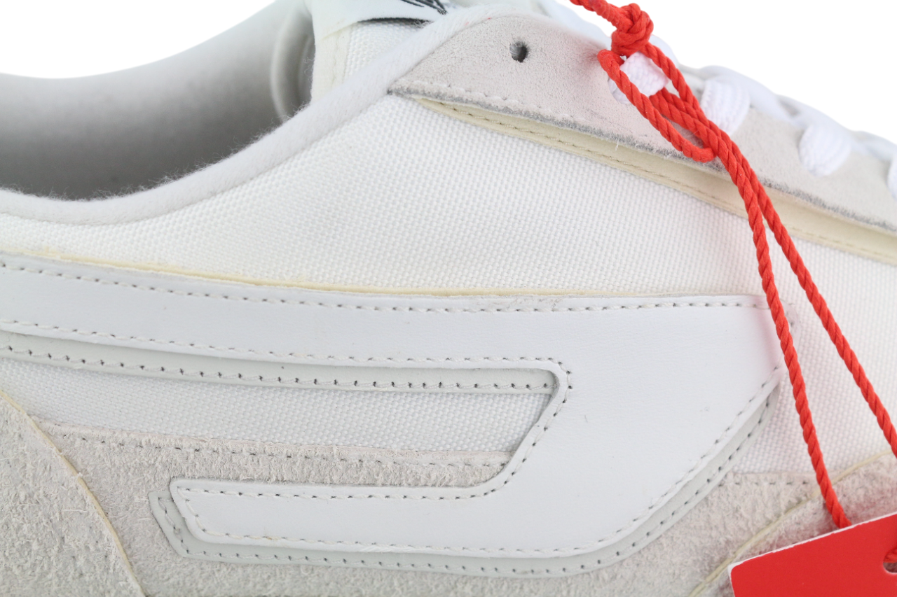 DIESEL S-Racer-Lc vyriški sportbačiai, 45 €, baltos odos, rekomenduojama mažmeninė kaina – 195 € 