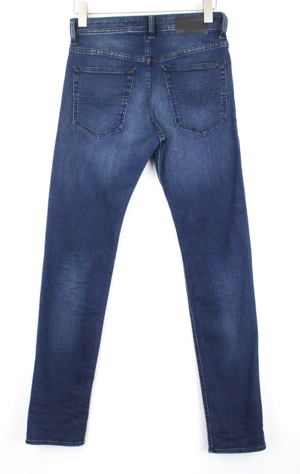 DIESEL Buster 087AS vyriški džinsai W27/L32 su sagomis, siaurėjančiais, skalbtais berniukams, mėlyni 