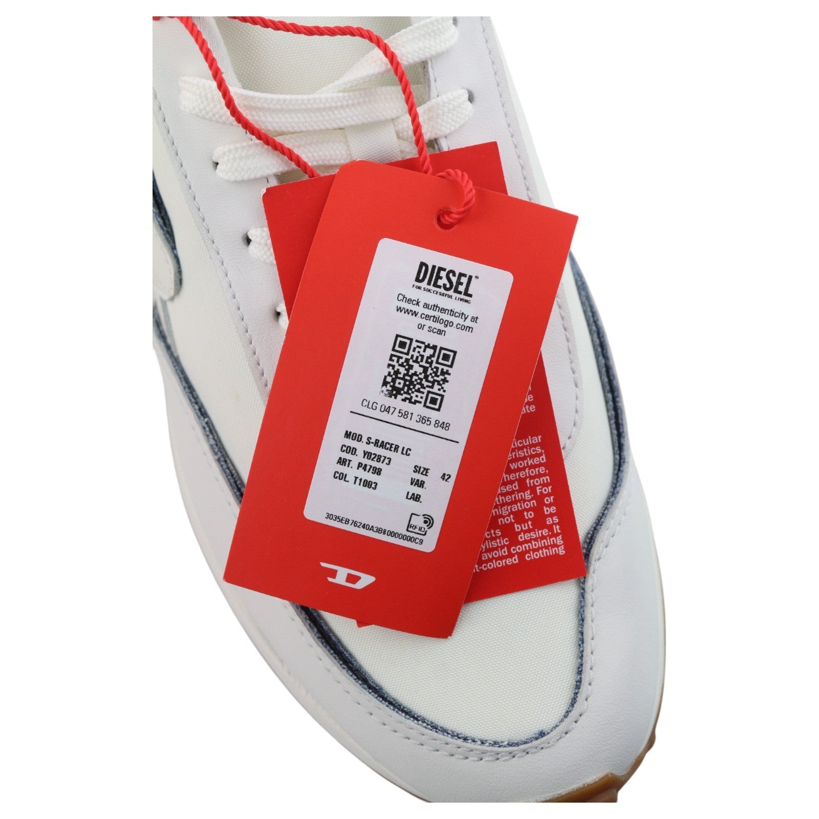 DIESEL S-Racer LC vyriški sportbačiai, balti, zomšos ir odos, kaina 195 USD