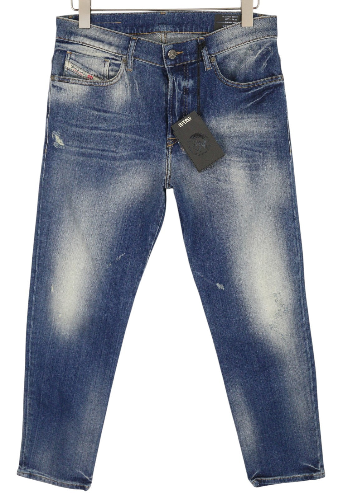 DIESEL D-Fining 009RS Mens Jeans W31/L30 Tapered  Stretch Washed Blue