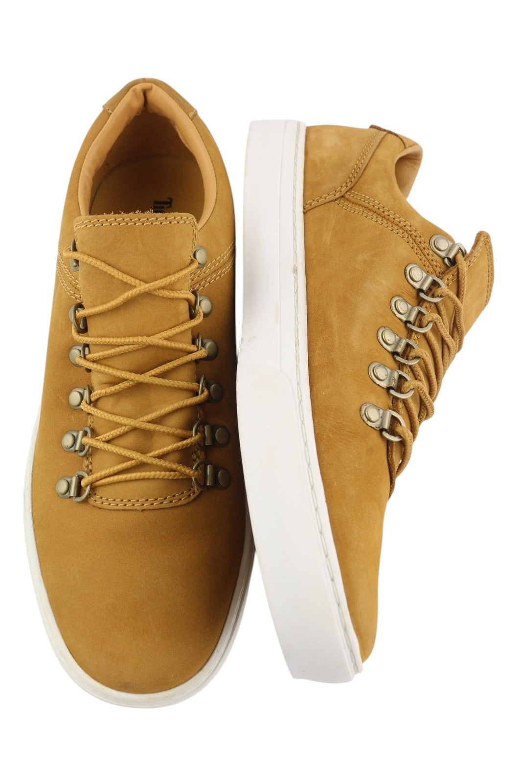 TIMBERLAND A195M vyriški sportbačiai EU43/43.5 rudi odiniai žemapadžiai sportbačiai su raišteliais 