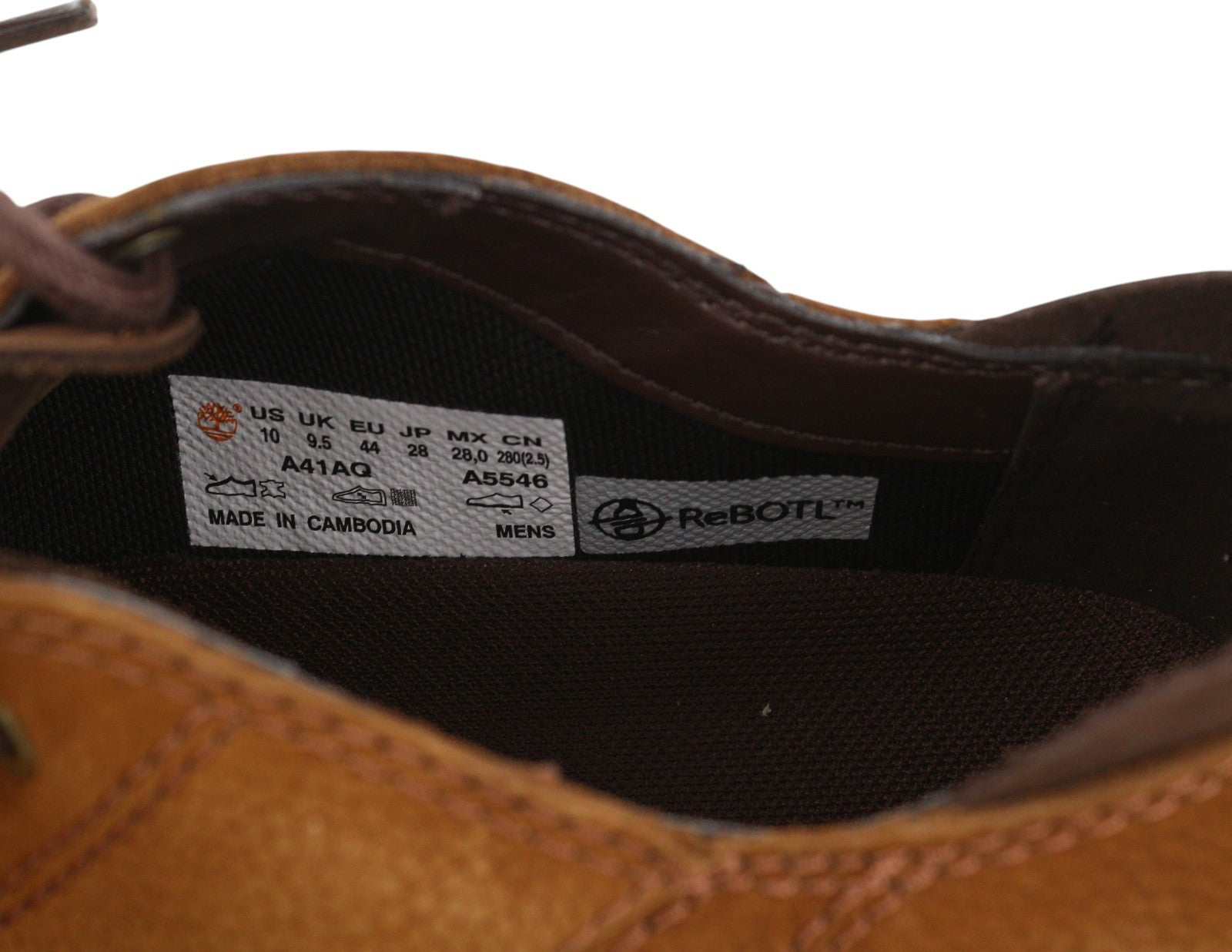 TIMBERLAND A41AQ vyriški sportbačiai EU43.5/44 rudi odiniai žemapadžiai sportbačiai su raišteliais