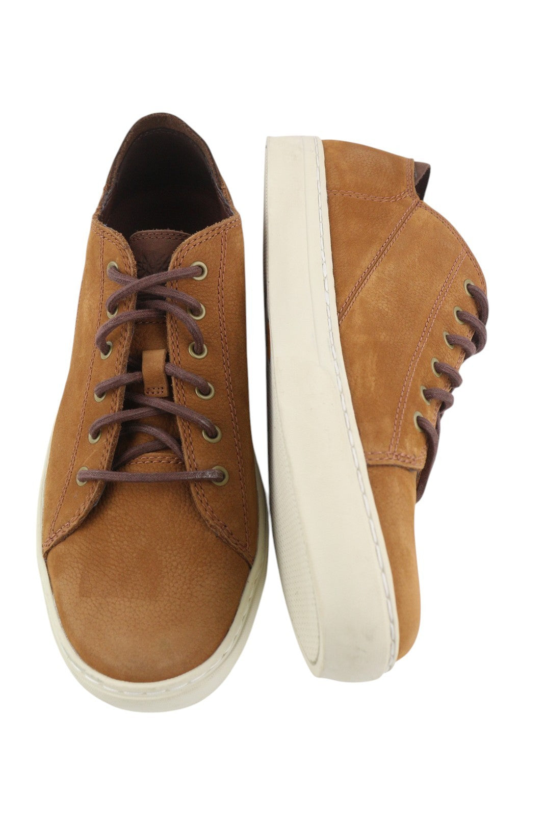 TIMBERLAND A41AQ vyriški sportbačiai EU43.5/44 rudi odiniai žemapadžiai sportbačiai su raišteliais