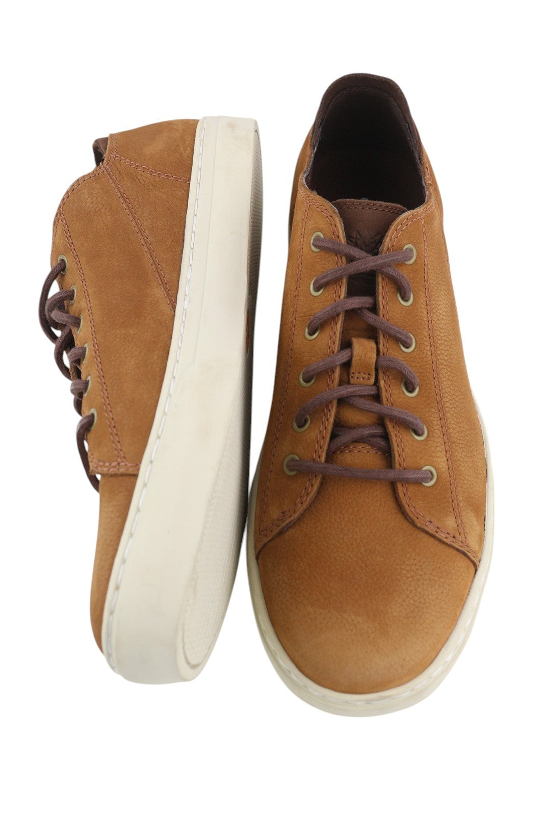 TIMBERLAND A41AQ vyriški sportbačiai EU43.5/44 rudi odiniai žemapadžiai sportbačiai su raišteliais