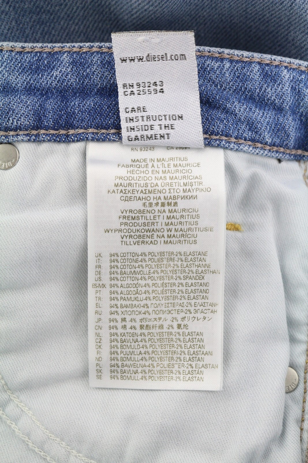 DIESEL Babhila 084PR moteriški džinsai W28/L32 Slim Regular Stretch, RRP150, mėlyni