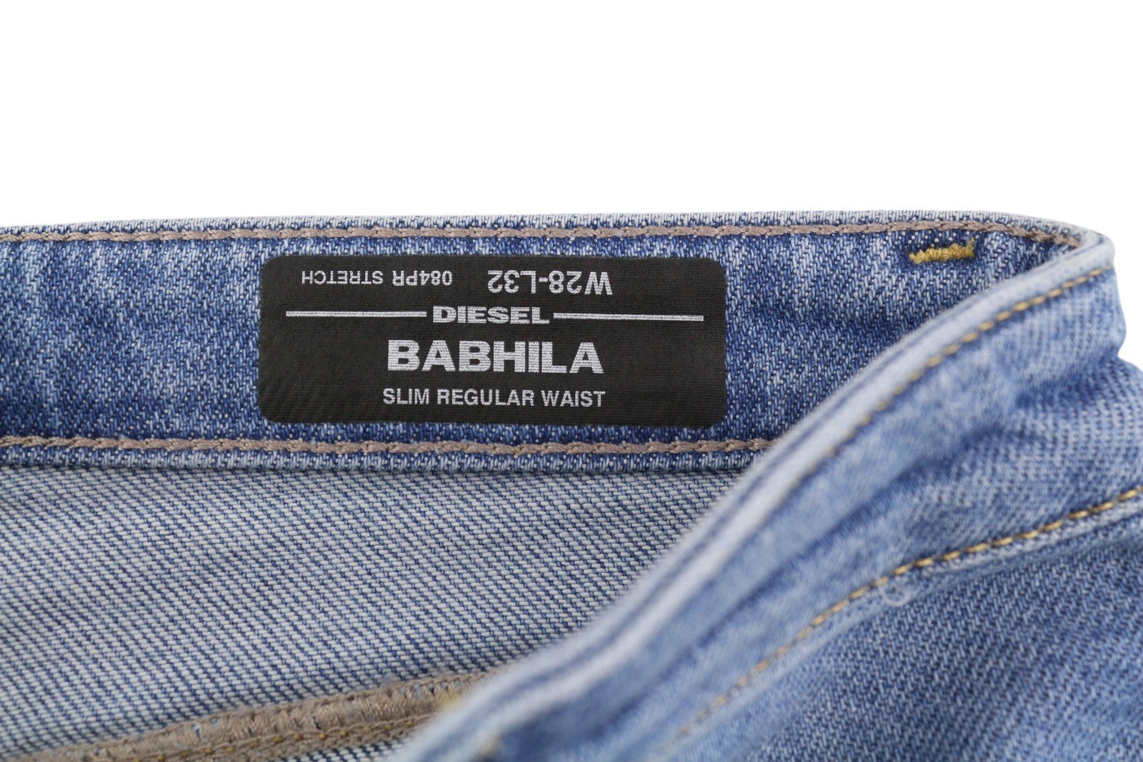 DIESEL Babhila 084PR moteriški džinsai W28/L32 Slim Regular Stretch, RRP150, mėlyni