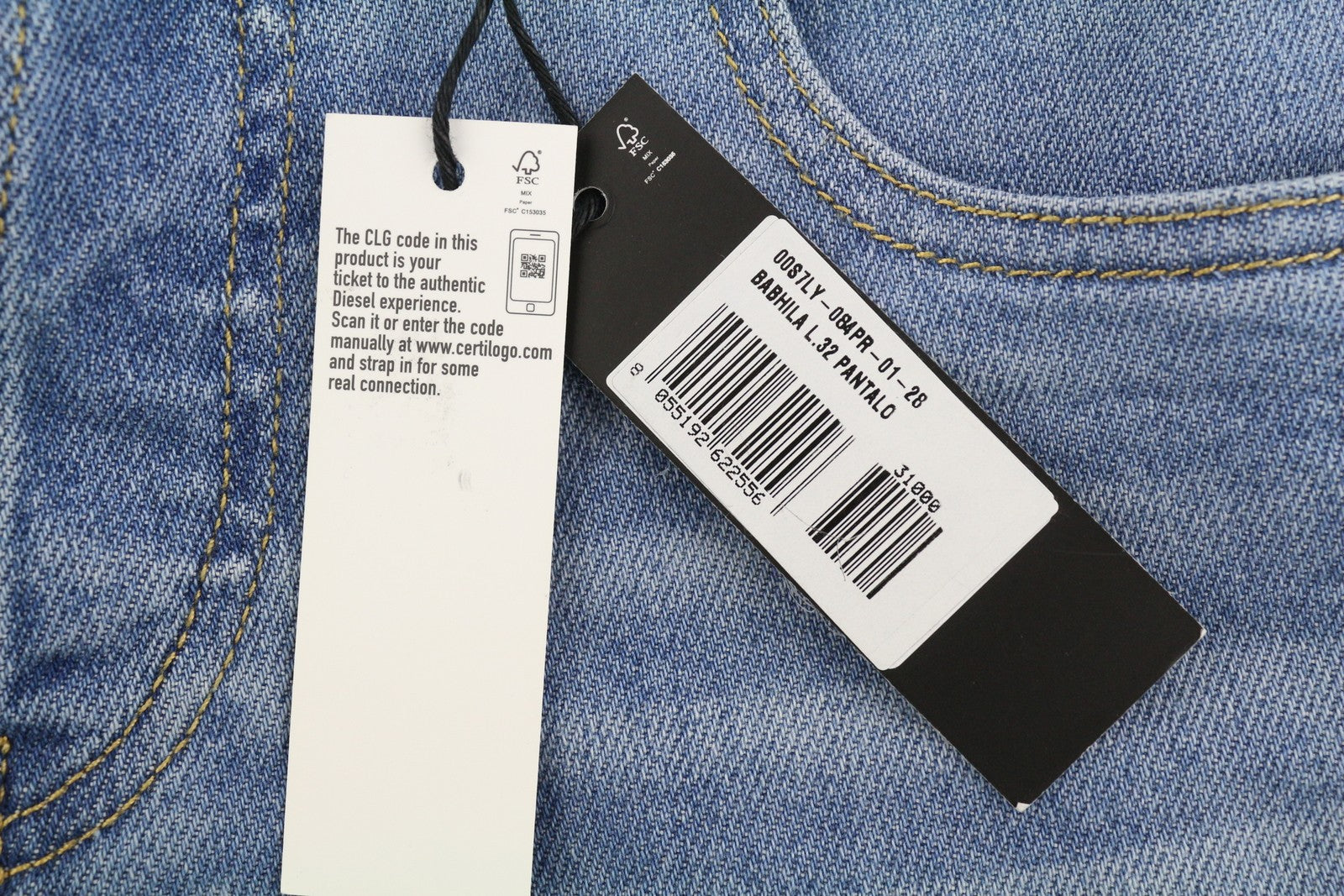 DIESEL Babhila 084PR moteriški džinsai W28/L32 Slim Regular Stretch, RRP150, mėlyni