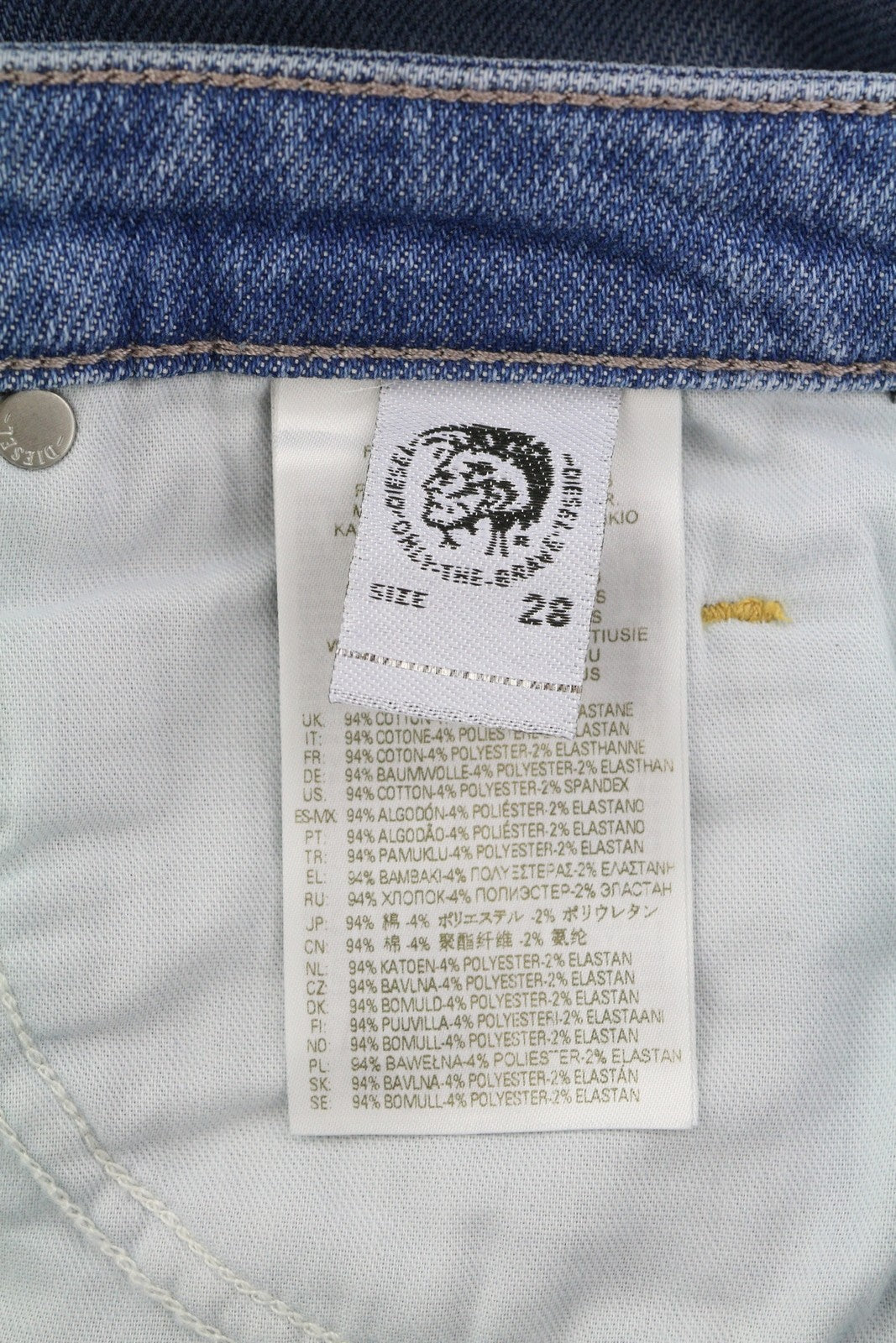 DIESEL Babhila 084PR moteriški džinsai W28/L32 Slim Regular Stretch, RRP150, mėlyni