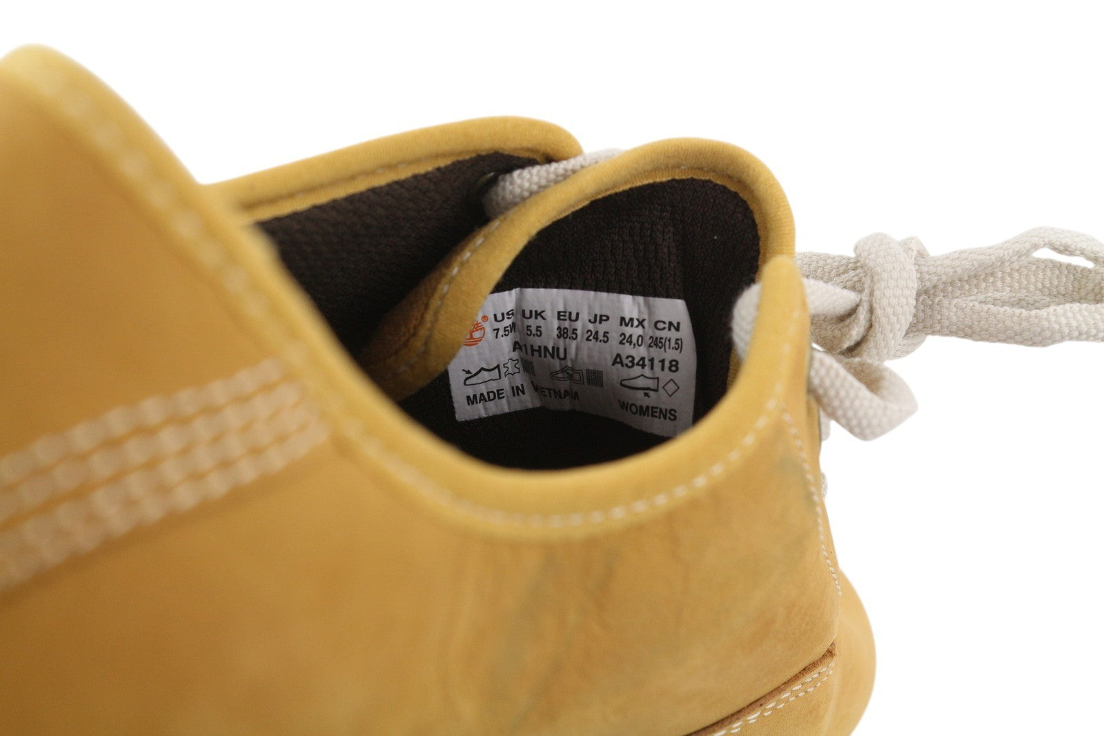 TIMBERLAND A1HNU moteriški sportbačiai, 38.5/39, rudi, odiniai, su raišteliais, žemapadžiai, Ortholite... 