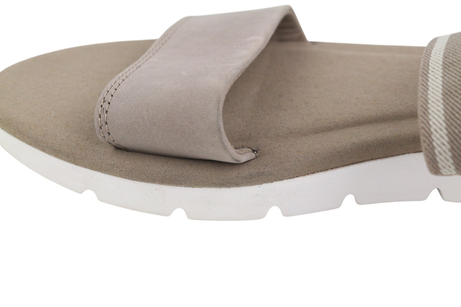 TIMBERLAND A2883 Women Sandals EU39.5/40 Brown Leather Flats Open Toe Casual