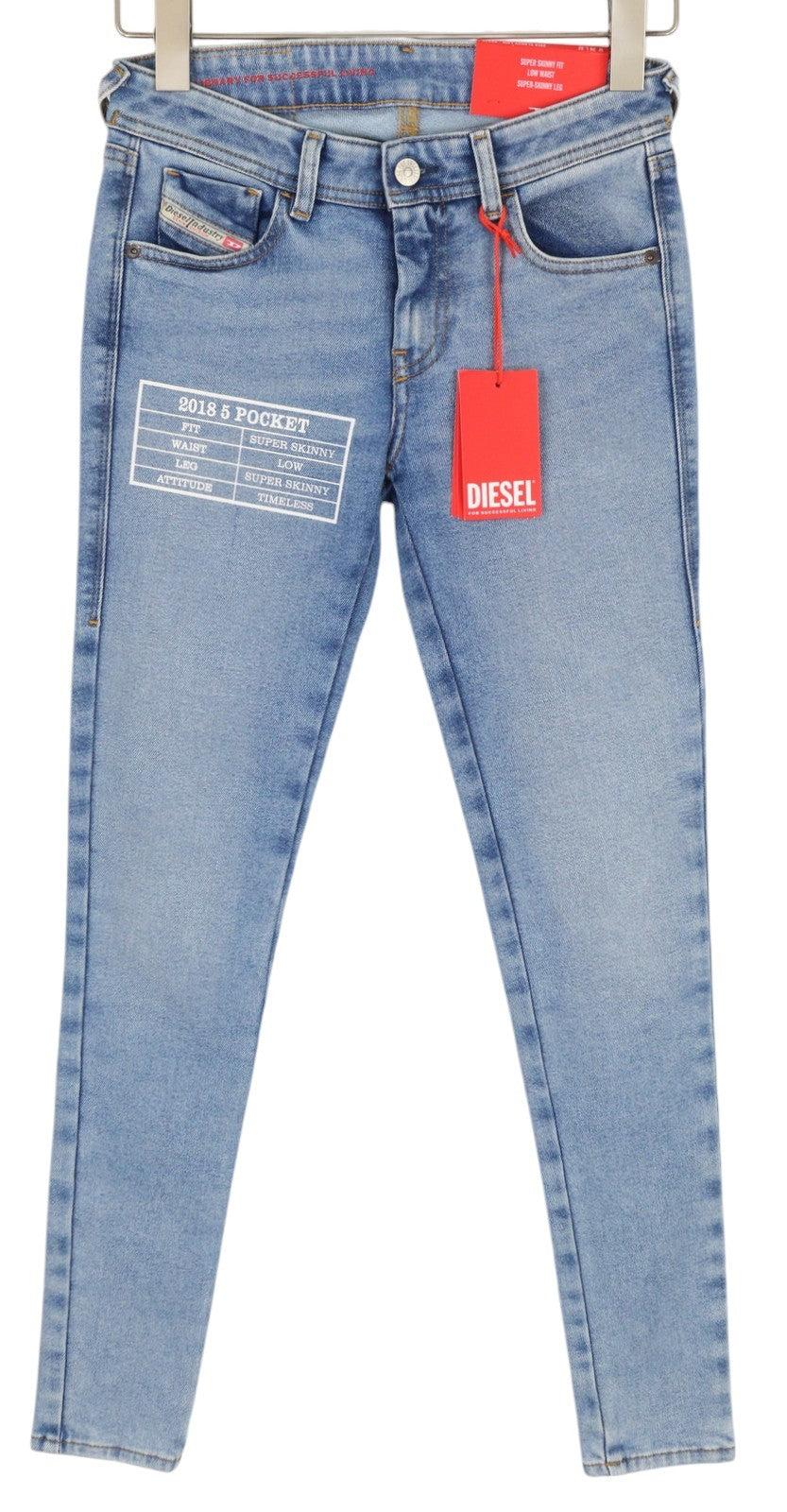 DIESEL 2018 Slandy Low 9B92S moteriški džinsai W26/L32 itin aptempti, žemo ūgio, rekomenduojama mažmeninė kaina – 160 € 